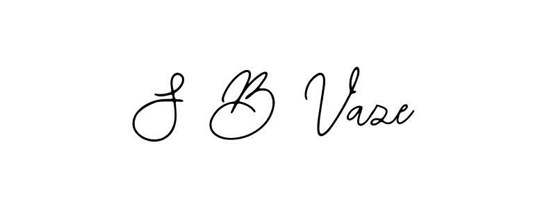 Design your own signature with our free online signature maker. With this signature software, you can create a handwritten (Bearetta-2O07w) signature for name S B Vaze. S B Vaze signature style 12 images and pictures png