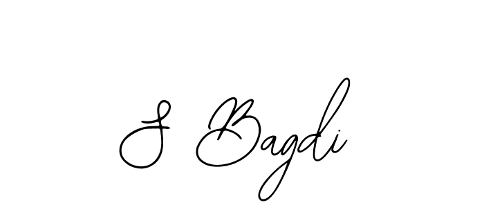 Create a beautiful signature design for name S Bagdi. With this signature (Bearetta-2O07w) fonts, you can make a handwritten signature for free. S Bagdi signature style 12 images and pictures png