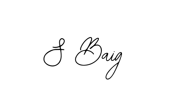 It looks lik you need a new signature style for name S Baig. Design unique handwritten (Bearetta-2O07w) signature with our free signature maker in just a few clicks. S Baig signature style 12 images and pictures png