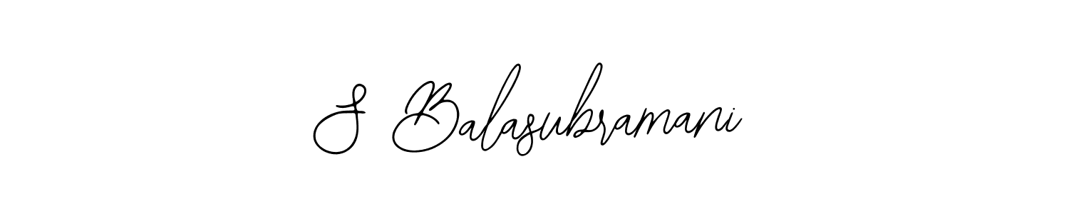Similarly Bearetta-2O07w is the best handwritten signature design. Signature creator online .You can use it as an online autograph creator for name S Balasubramani. S Balasubramani signature style 12 images and pictures png