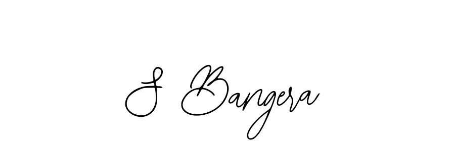 Design your own signature with our free online signature maker. With this signature software, you can create a handwritten (Bearetta-2O07w) signature for name S Bangera. S Bangera signature style 12 images and pictures png