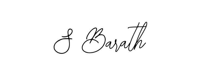Design your own signature with our free online signature maker. With this signature software, you can create a handwritten (Bearetta-2O07w) signature for name S Barath. S Barath signature style 12 images and pictures png
