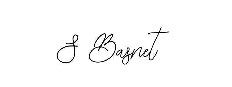 S Basnet stylish signature style. Best Handwritten Sign (Bearetta-2O07w) for my name. Handwritten Signature Collection Ideas for my name S Basnet. S Basnet signature style 12 images and pictures png