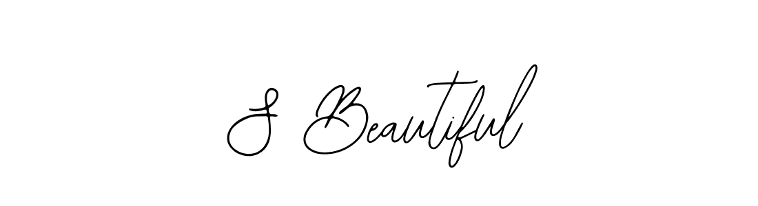 if you are searching for the best signature style for your name S Beautiful. so please give up your signature search. here we have designed multiple signature styles  using Bearetta-2O07w. S Beautiful signature style 12 images and pictures png
