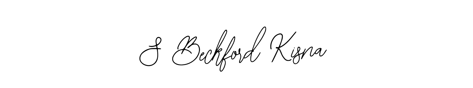 Create a beautiful signature design for name S Beckford Kisna. With this signature (Bearetta-2O07w) fonts, you can make a handwritten signature for free. S Beckford Kisna signature style 12 images and pictures png