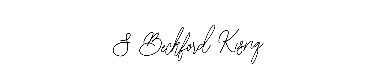 Make a beautiful signature design for name S Beckford Kisnq. With this signature (Bearetta-2O07w) style, you can create a handwritten signature for free. S Beckford Kisnq signature style 12 images and pictures png