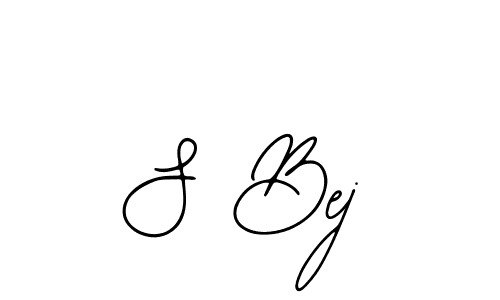 Design your own signature with our free online signature maker. With this signature software, you can create a handwritten (Bearetta-2O07w) signature for name S Bej. S Bej signature style 12 images and pictures png