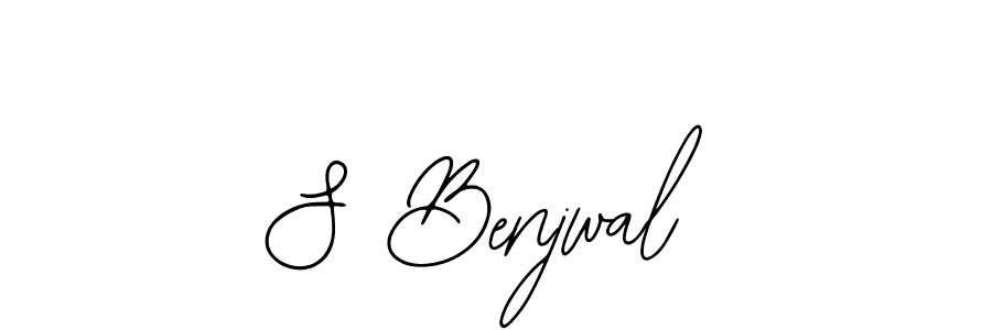 Make a beautiful signature design for name S Benjwal. With this signature (Bearetta-2O07w) style, you can create a handwritten signature for free. S Benjwal signature style 12 images and pictures png