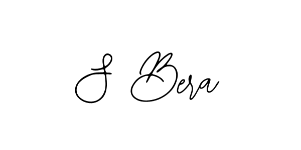 You should practise on your own different ways (Bearetta-2O07w) to write your name (S Bera) in signature. don't let someone else do it for you. S Bera signature style 12 images and pictures png