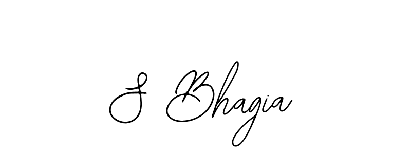 How to make S Bhagia name signature. Use Bearetta-2O07w style for creating short signs online. This is the latest handwritten sign. S Bhagia signature style 12 images and pictures png