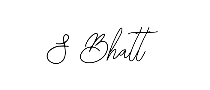 Use a signature maker to create a handwritten signature online. With this signature software, you can design (Bearetta-2O07w) your own signature for name S Bhatt. S Bhatt signature style 12 images and pictures png