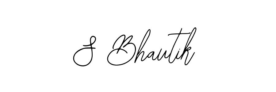 Create a beautiful signature design for name S Bhautik. With this signature (Bearetta-2O07w) fonts, you can make a handwritten signature for free. S Bhautik signature style 12 images and pictures png