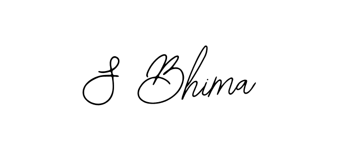 How to make S Bhima signature? Bearetta-2O07w is a professional autograph style. Create handwritten signature for S Bhima name. S Bhima signature style 12 images and pictures png