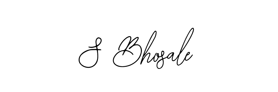 Create a beautiful signature design for name S Bhosale. With this signature (Bearetta-2O07w) fonts, you can make a handwritten signature for free. S Bhosale signature style 12 images and pictures png