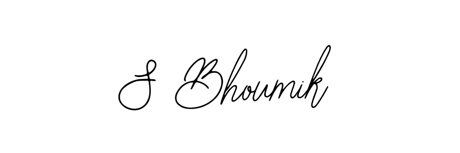 Create a beautiful signature design for name S Bhoumik. With this signature (Bearetta-2O07w) fonts, you can make a handwritten signature for free. S Bhoumik signature style 12 images and pictures png