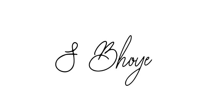 Make a beautiful signature design for name S Bhoye. With this signature (Bearetta-2O07w) style, you can create a handwritten signature for free. S Bhoye signature style 12 images and pictures png