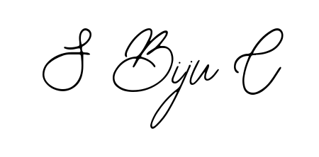 Generate high-definition signature styles for S Biju C. The Bearetta-2O07w typeface ensures crisp legibility and sophisticated design. S Biju C signature style 12 images and pictures png