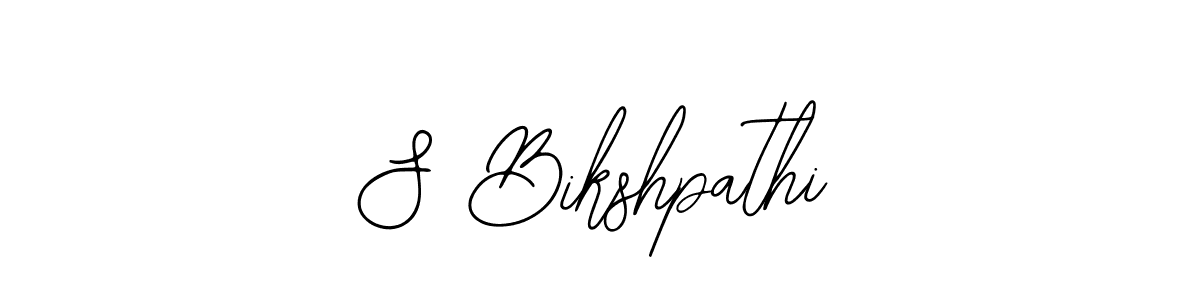 How to Draw S Bikshpathi signature style? Bearetta-2O07w is a latest design signature styles for name S Bikshpathi. S Bikshpathi signature style 12 images and pictures png