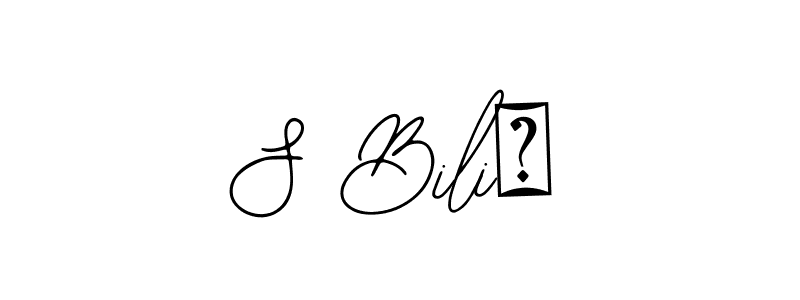 Use a signature maker to create a handwritten signature online. With this signature software, you can design (Bearetta-2O07w) your own signature for name S Bilić. S Bilić signature style 12 images and pictures png