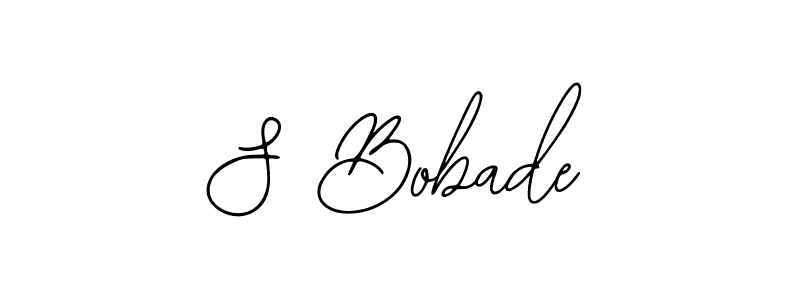 Use a signature maker to create a handwritten signature online. With this signature software, you can design (Bearetta-2O07w) your own signature for name S Bobade. S Bobade signature style 12 images and pictures png