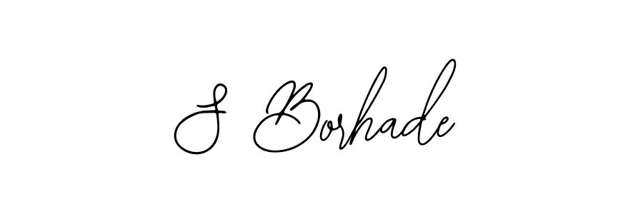 The best way (Bearetta-2O07w) to make a short signature is to pick only two or three words in your name. The name S Borhade include a total of six letters. For converting this name. S Borhade signature style 12 images and pictures png