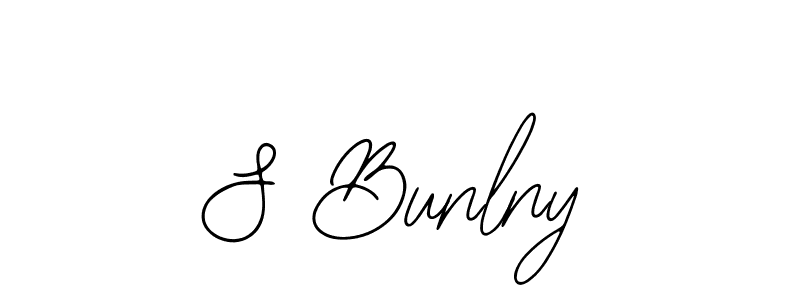 if you are searching for the best signature style for your name S Bunlny. so please give up your signature search. here we have designed multiple signature styles  using Bearetta-2O07w. S Bunlny signature style 12 images and pictures png