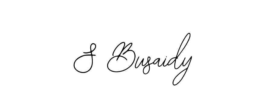 Design your own signature with our free online signature maker. With this signature software, you can create a handwritten (Bearetta-2O07w) signature for name S Busaidy. S Busaidy signature style 12 images and pictures png