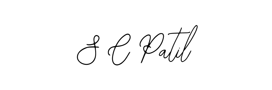 You should practise on your own different ways (Bearetta-2O07w) to write your name (S C Patil) in signature. don't let someone else do it for you. S C Patil signature style 12 images and pictures png