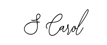 Create your official email sign-off with S Carol name in Bearetta-2O07w style. Crisp, clean, and perfectly legible across all screens. S Carol signature style 12 images and pictures png