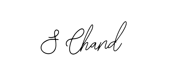 How to make S Chand name signature. Use Bearetta-2O07w style for creating short signs online. This is the latest handwritten sign. S Chand signature style 12 images and pictures png