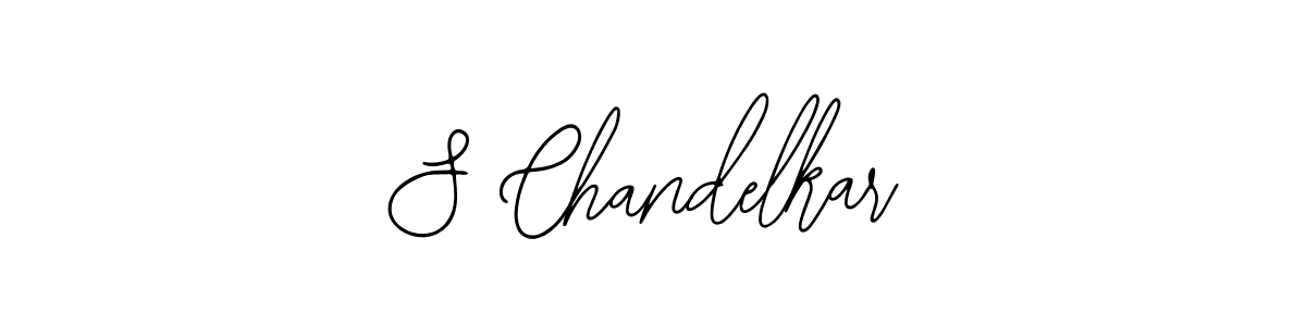 How to make S Chandelkar name signature. Use Bearetta-2O07w style for creating short signs online. This is the latest handwritten sign. S Chandelkar signature style 12 images and pictures png