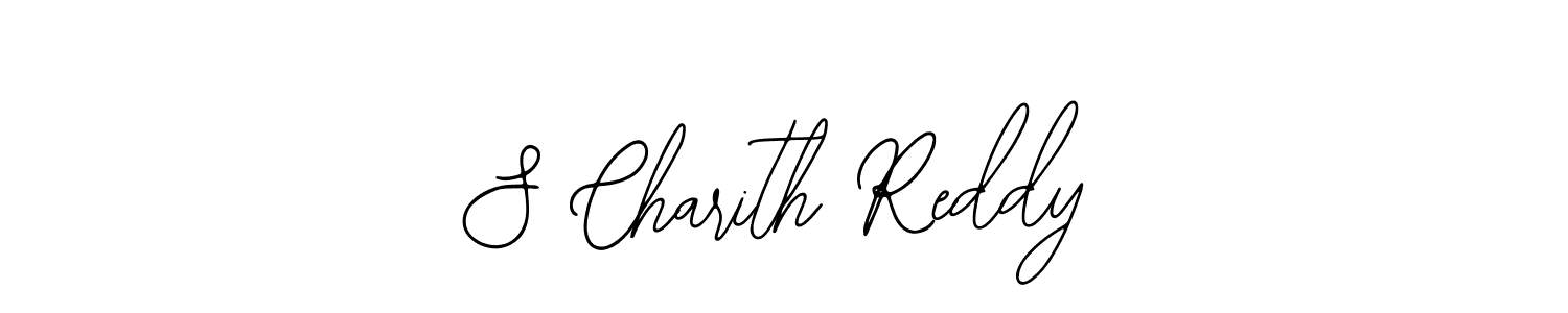 Use a signature maker to create a handwritten signature online. With this signature software, you can design (Bearetta-2O07w) your own signature for name S Charith Reddy. S Charith Reddy signature style 12 images and pictures png