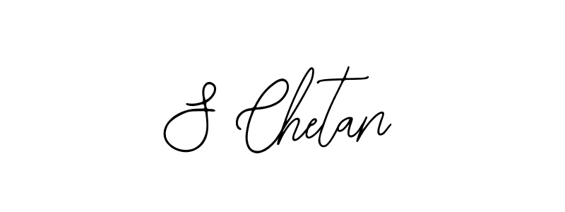 Make a beautiful signature design for name S Chetan. With this signature (Bearetta-2O07w) style, you can create a handwritten signature for free. S Chetan signature style 12 images and pictures png