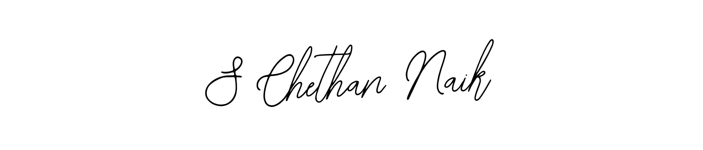 You should practise on your own different ways (Bearetta-2O07w) to write your name (S Chethan Naik) in signature. don't let someone else do it for you. S Chethan Naik signature style 12 images and pictures png