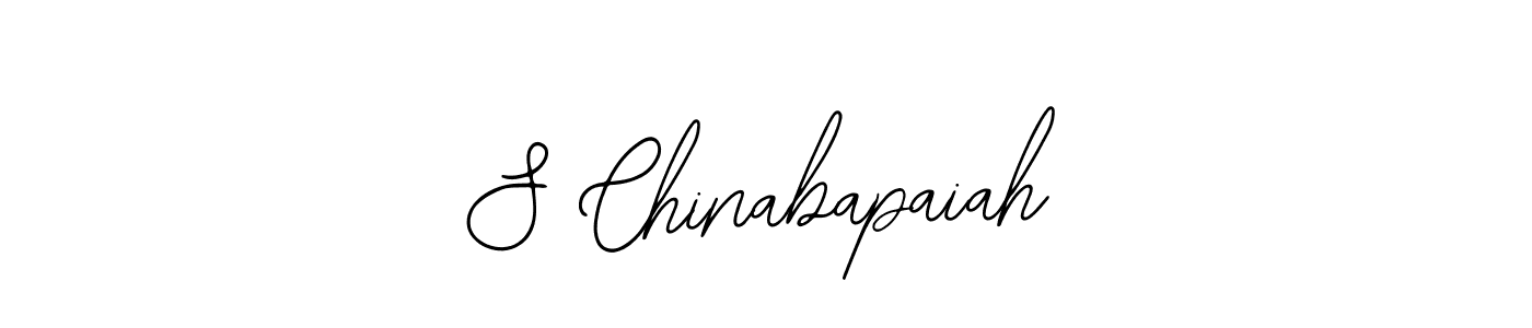 Also we have S Chinabapaiah name is the best signature style. Create professional handwritten signature collection using Bearetta-2O07w autograph style. S Chinabapaiah signature style 12 images and pictures png