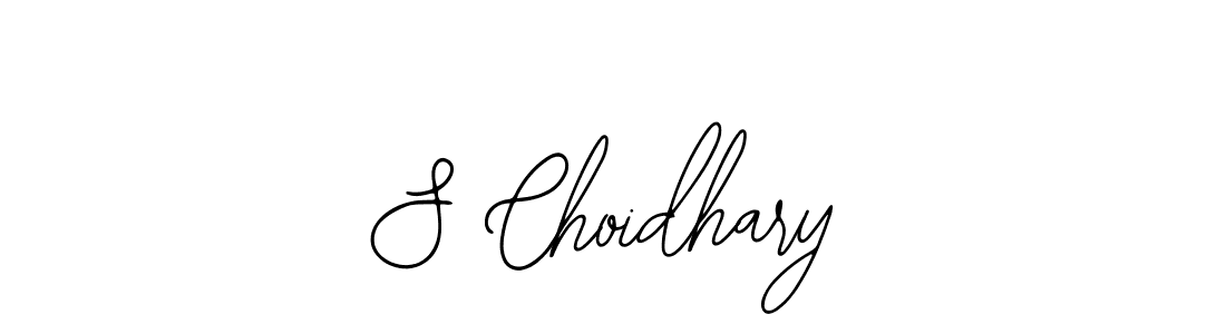 if you are searching for the best signature style for your name S Choidhary. so please give up your signature search. here we have designed multiple signature styles  using Bearetta-2O07w. S Choidhary signature style 12 images and pictures png