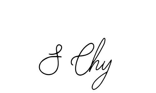 Create a beautiful signature design for name S Chy. With this signature (Bearetta-2O07w) fonts, you can make a handwritten signature for free. S Chy signature style 12 images and pictures png