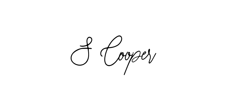 Make a beautiful signature design for name S Cooper. With this signature (Bearetta-2O07w) style, you can create a handwritten signature for free. S Cooper signature style 12 images and pictures png