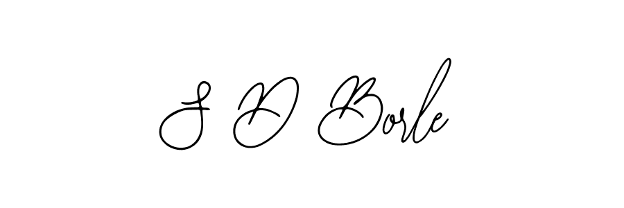 Create a beautiful signature design for name S D Borle. With this signature (Bearetta-2O07w) fonts, you can make a handwritten signature for free. S D Borle signature style 12 images and pictures png