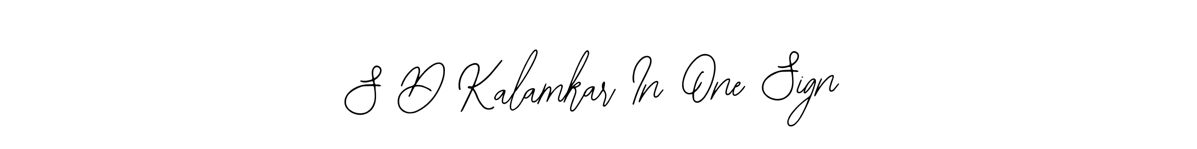 Create a beautiful signature design for name S D Kalamkar In One Sign. With this signature (Bearetta-2O07w) fonts, you can make a handwritten signature for free. S D Kalamkar In One Sign signature style 12 images and pictures png