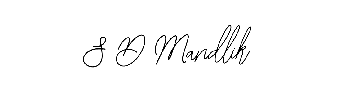 You should practise on your own different ways (Bearetta-2O07w) to write your name (S D Mandlik) in signature. don't let someone else do it for you. S D Mandlik signature style 12 images and pictures png