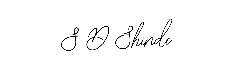 S D Shinde stylish signature style. Best Handwritten Sign (Bearetta-2O07w) for my name. Handwritten Signature Collection Ideas for my name S D Shinde. S D Shinde signature style 12 images and pictures png