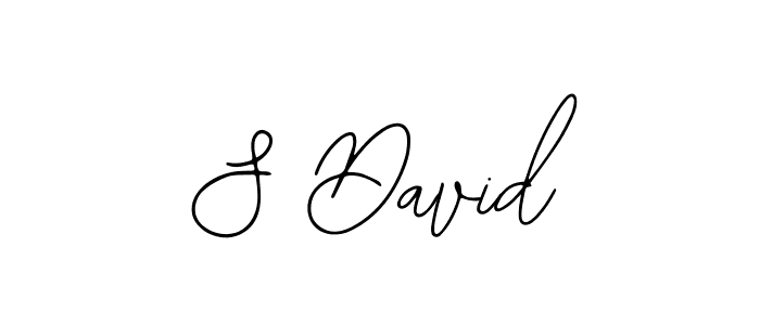 Create a beautiful signature design for name S David. With this signature (Bearetta-2O07w) fonts, you can make a handwritten signature for free. S David signature style 12 images and pictures png