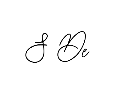 How to make S De name signature. Use Bearetta-2O07w style for creating short signs online. This is the latest handwritten sign. S De signature style 12 images and pictures png