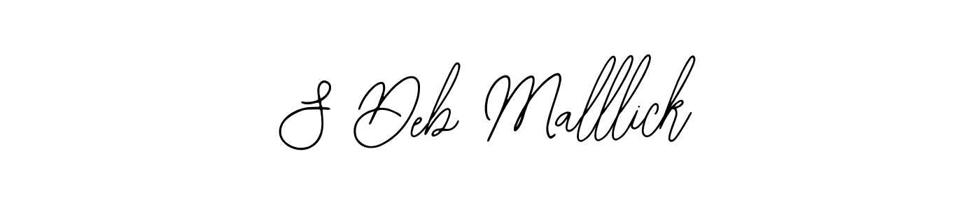 if you are searching for the best signature style for your name S Deb Malllick. so please give up your signature search. here we have designed multiple signature styles  using Bearetta-2O07w. S Deb Malllick signature style 12 images and pictures png