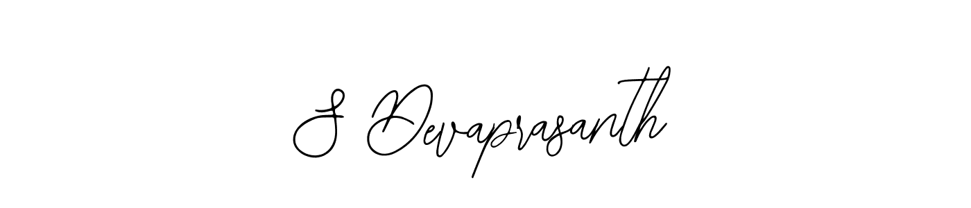 Use a signature maker to create a handwritten signature online. With this signature software, you can design (Bearetta-2O07w) your own signature for name S Devaprasanth. S Devaprasanth signature style 12 images and pictures png
