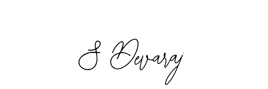 How to make S Devaraj name signature. Use Bearetta-2O07w style for creating short signs online. This is the latest handwritten sign. S Devaraj signature style 12 images and pictures png