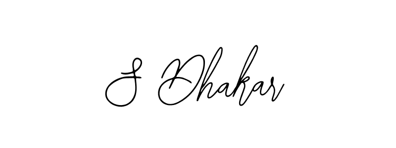 Design your own signature with our free online signature maker. With this signature software, you can create a handwritten (Bearetta-2O07w) signature for name S Dhakar. S Dhakar signature style 12 images and pictures png