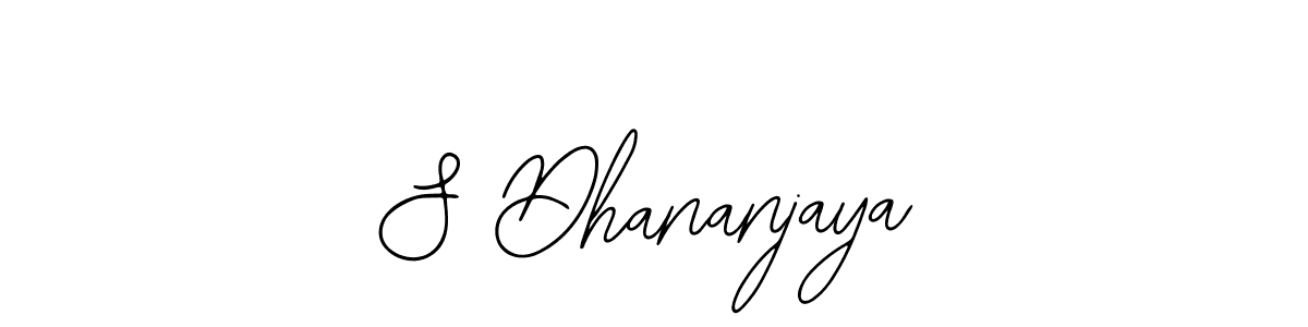if you are searching for the best signature style for your name S Dhananjaya. so please give up your signature search. here we have designed multiple signature styles  using Bearetta-2O07w. S Dhananjaya signature style 12 images and pictures png