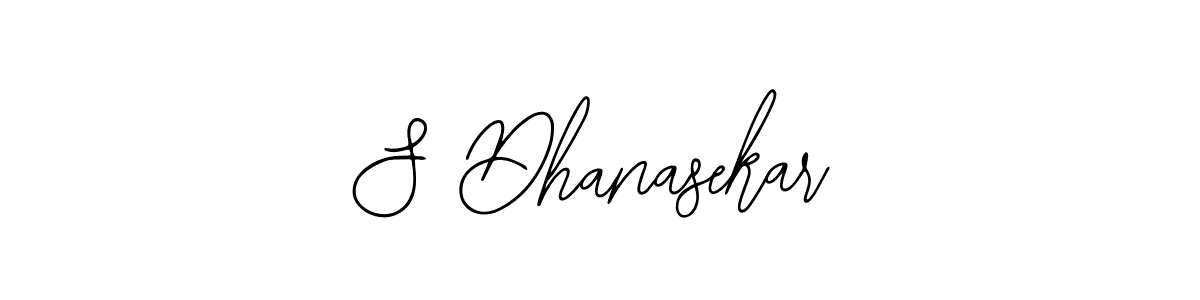 How to make S Dhanasekar name signature. Use Bearetta-2O07w style for creating short signs online. This is the latest handwritten sign. S Dhanasekar signature style 12 images and pictures png